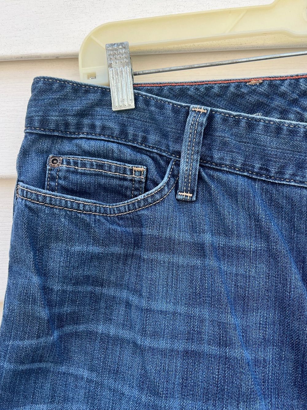 Eddie Bauer Natural Fit Bootcut Flare Denim Jeans Size 14 Tall - Picture 4 of 13